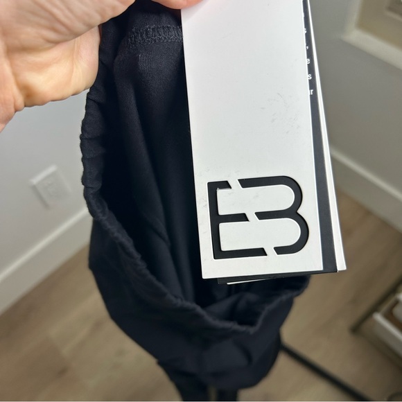 NWT EB Denim Split Hem Cotton Legging in Black Size Large - Picture 10 of 15